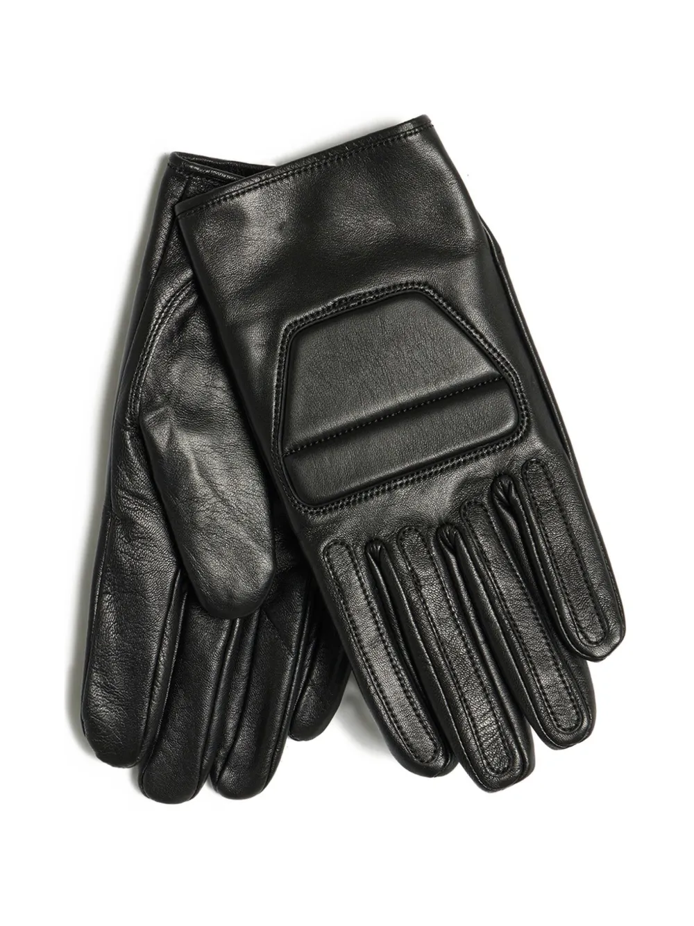 Yohji Yamamoto Padded Panel Gloves In Black