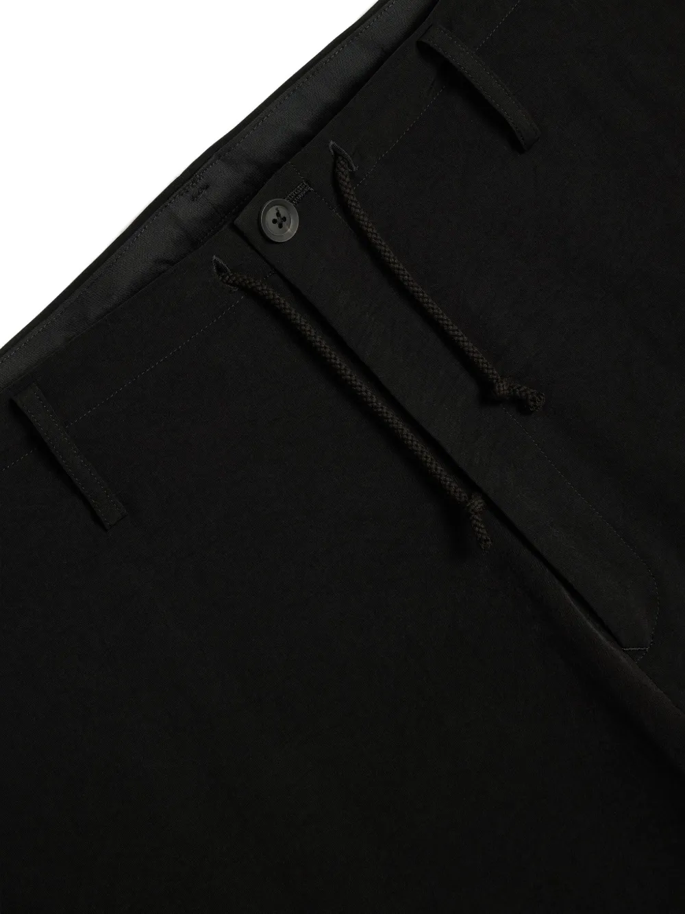 Yohji Yamamoto Broek met trekkoord Zwart