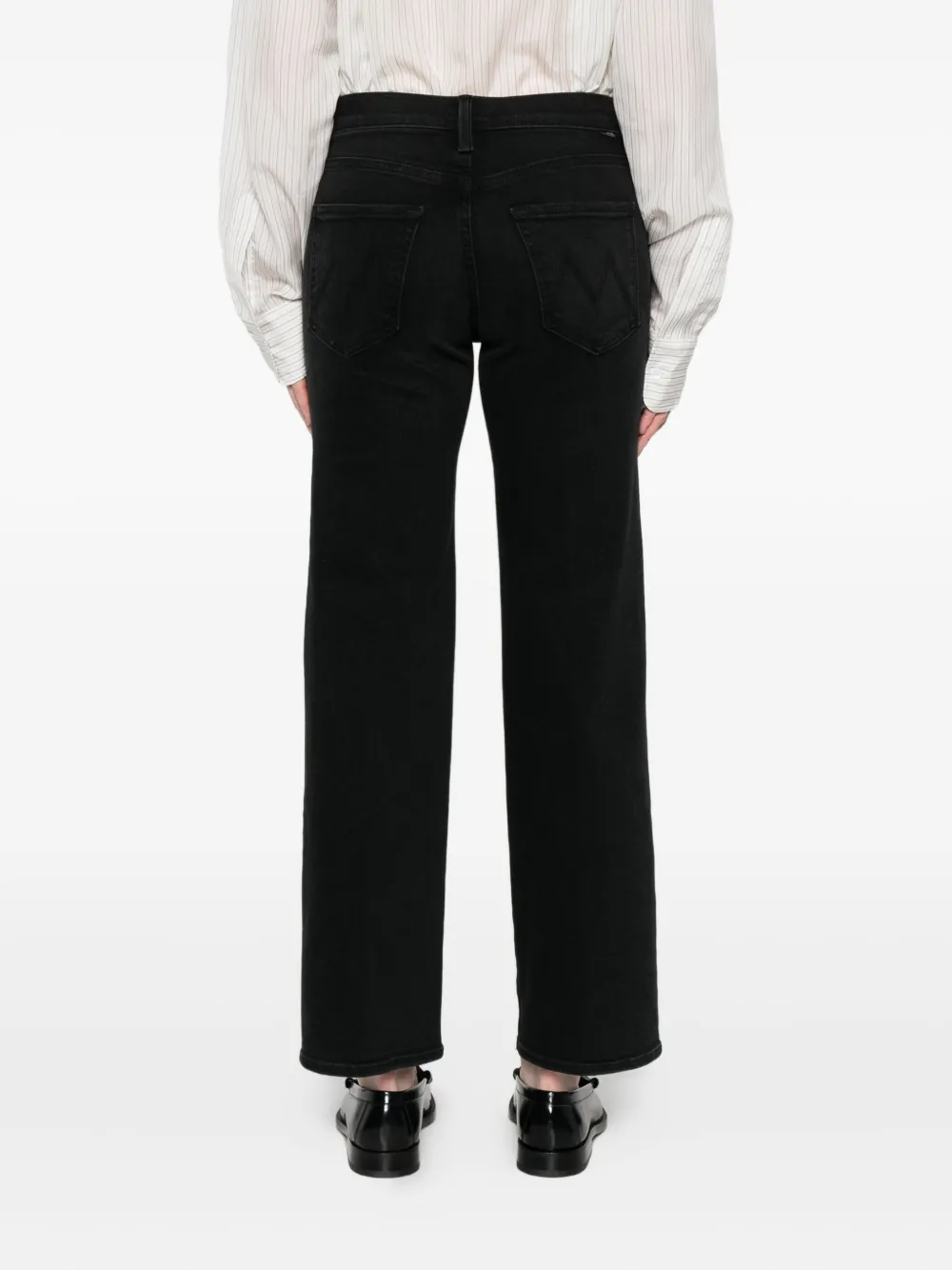MOTHER Straight jeans Zwart