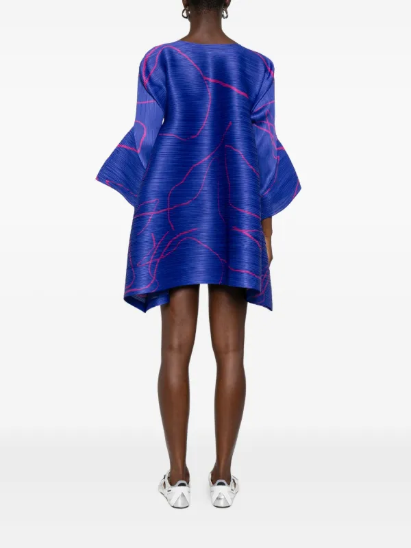 Pleats Please Issey Miyake Pause ドレス | ブルー | FARFETCH JP