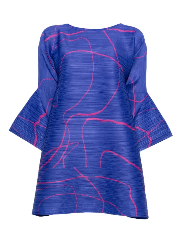 Pleats Please Issey Miyake Pause ドレス | ブルー | FARFETCH JP