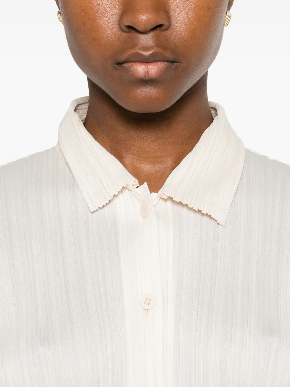 Pleats Please Issey Miyake Pleats blouse Wit