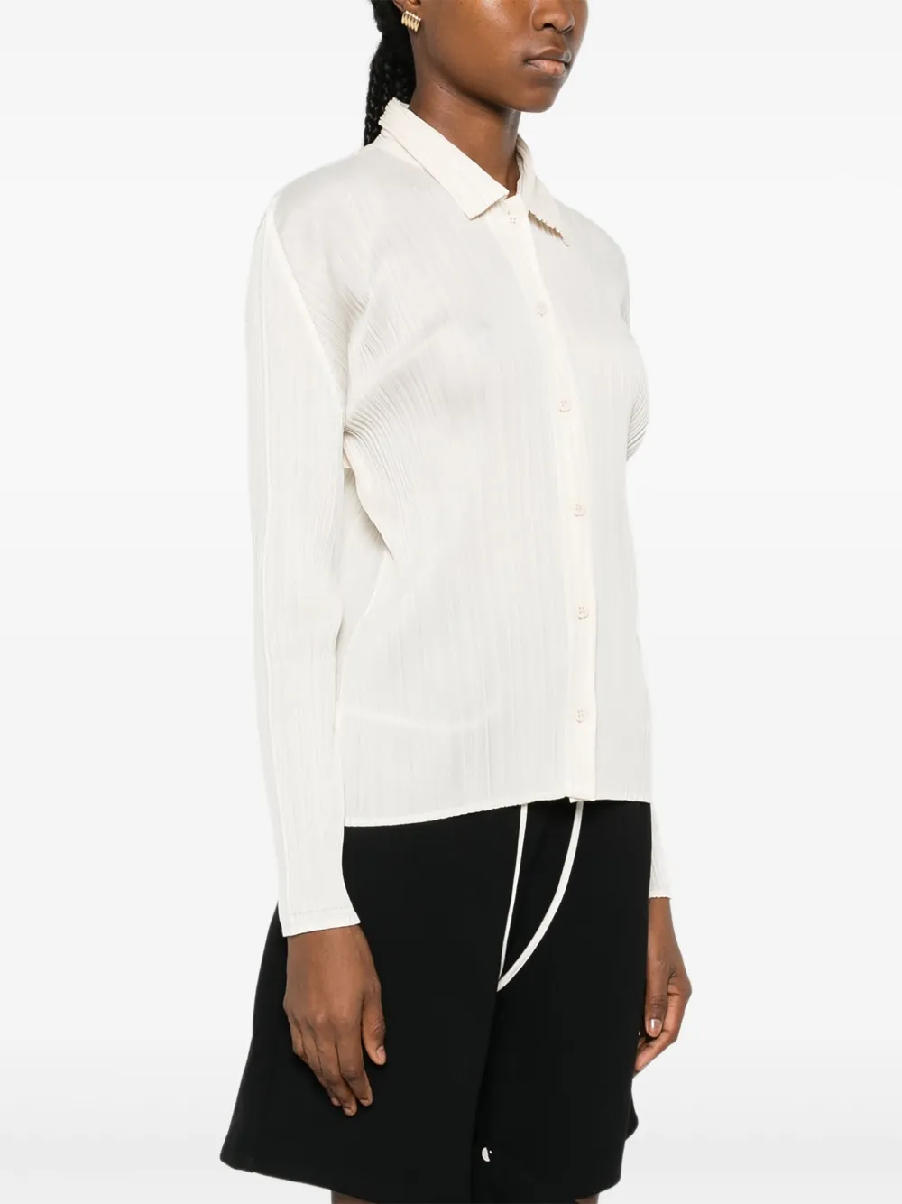 Pleats Please Issey Miyake Pleats blouse Wit