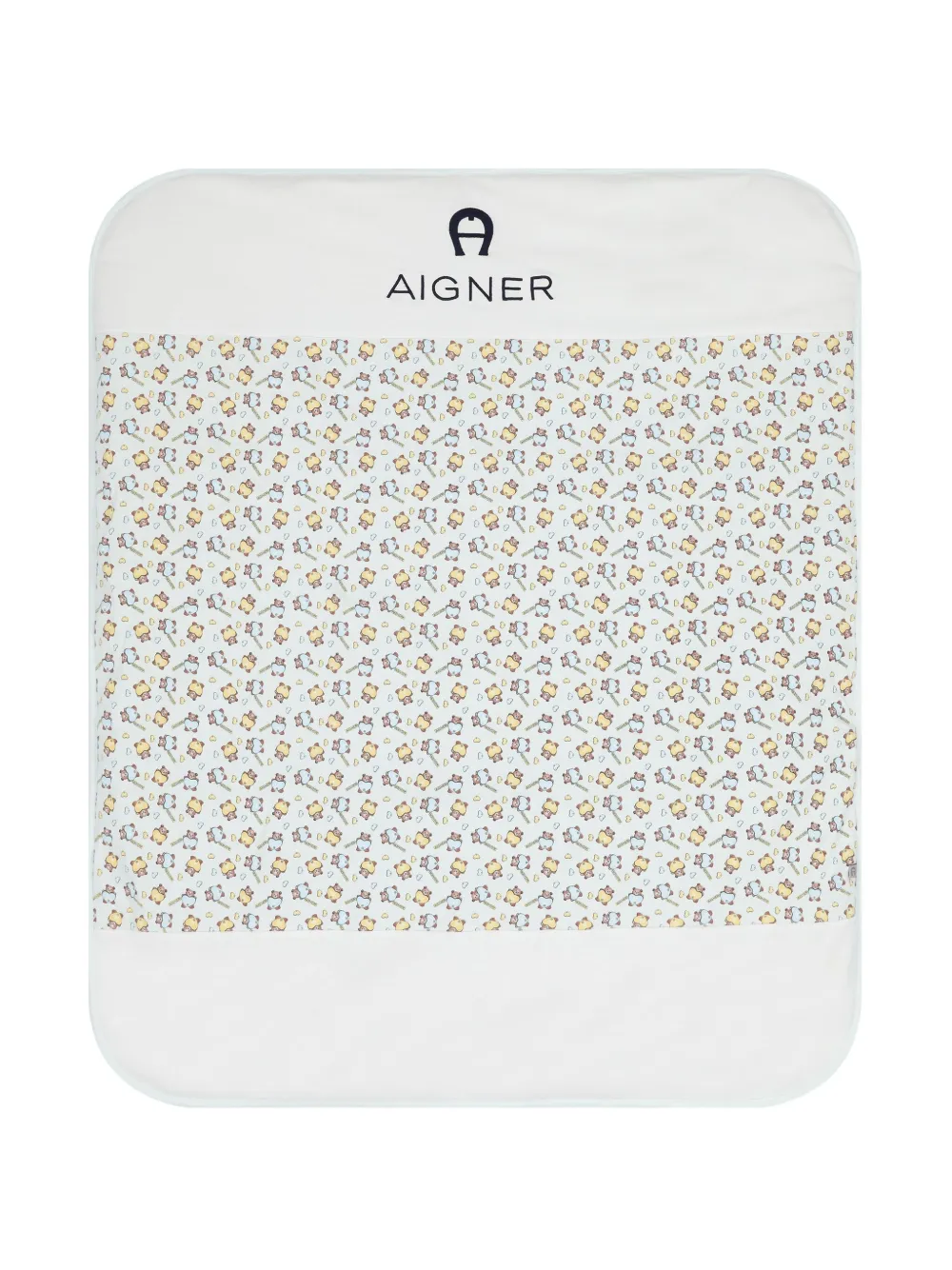 Aigner Kids Deken met teddybeerprint Blauw