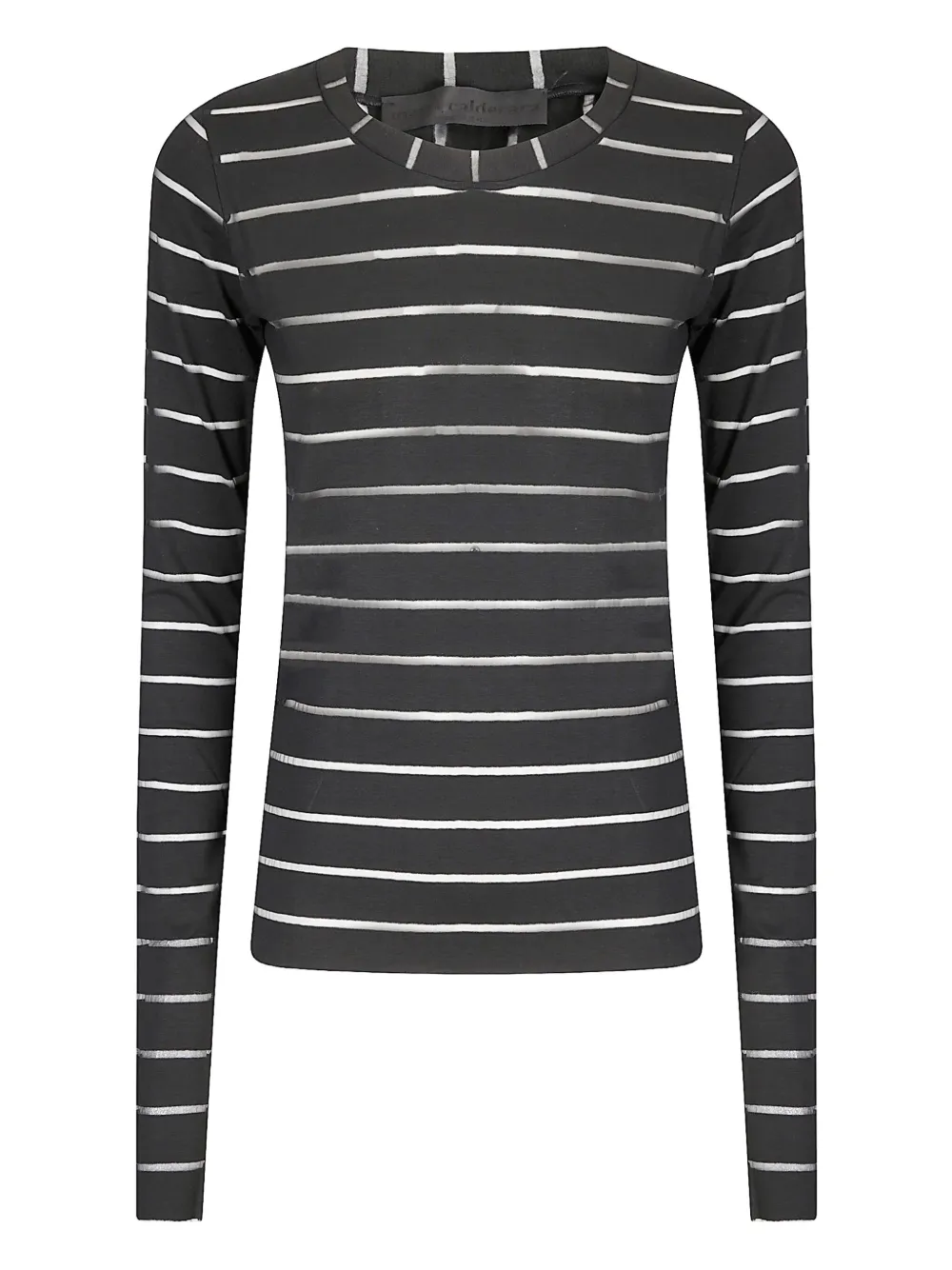 Maria Calderara stripe long-sleeve sweater | Black | Image 1