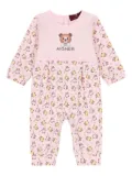Aigner Kids teddy-bear print romper - Pink