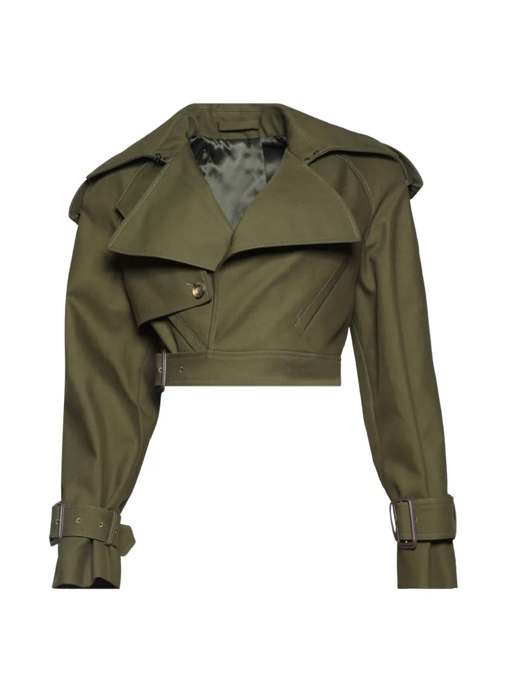 WARDROBE.NYC belted trench - Verde