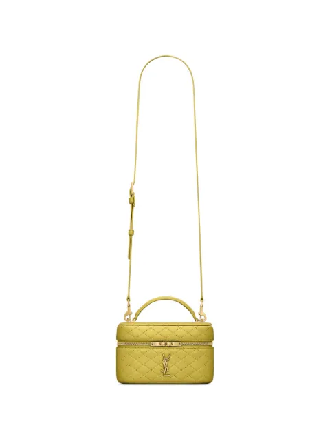 Saint Laurent mini Gaby quilted-pattern logo-detail tote bag