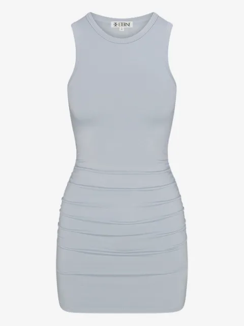 ETERNE Carrie sleeveless gathered mini dress