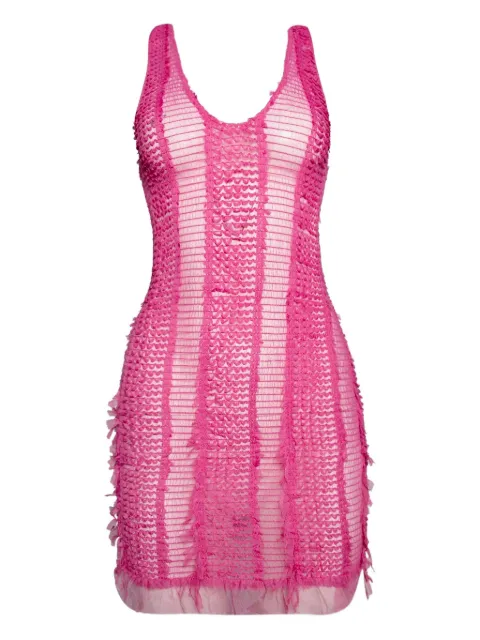 Roberta Einer Angel plunge mini dress