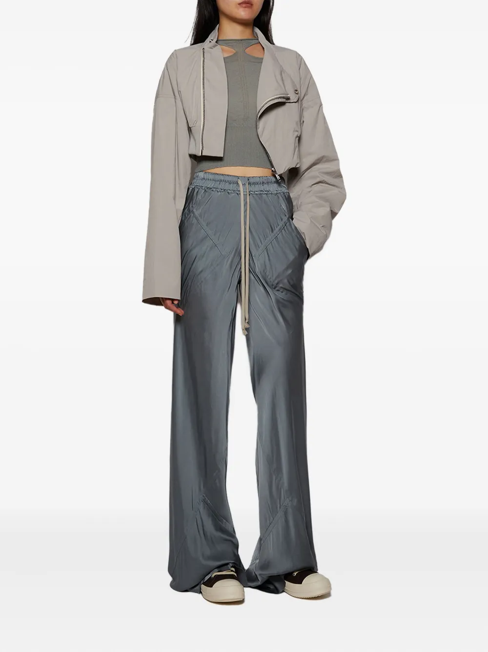 Rick Owens cropped zip-front bomber jacket | Cropped Jackets | Image 2