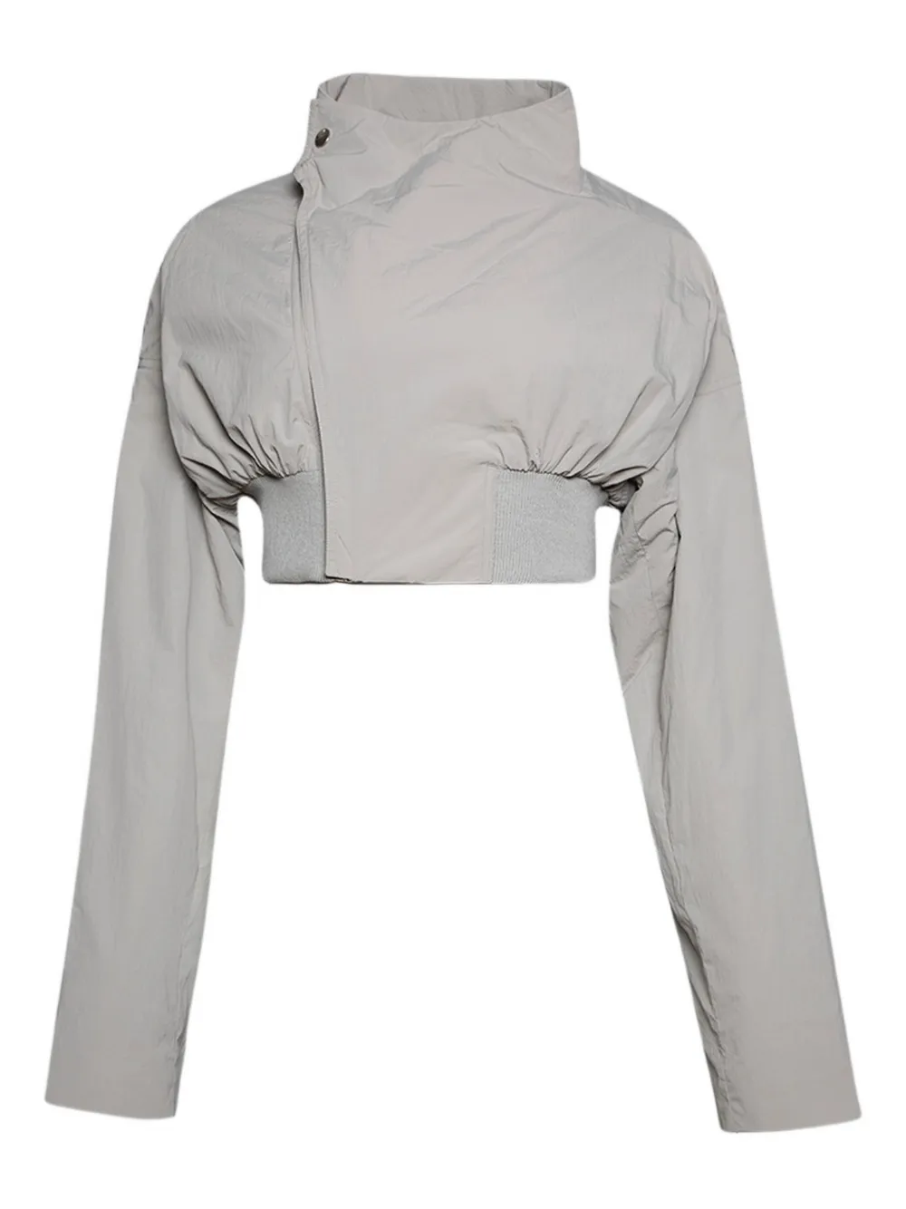 Rick Owens cropped zip-front bomber jacket | Grey | Image 1
