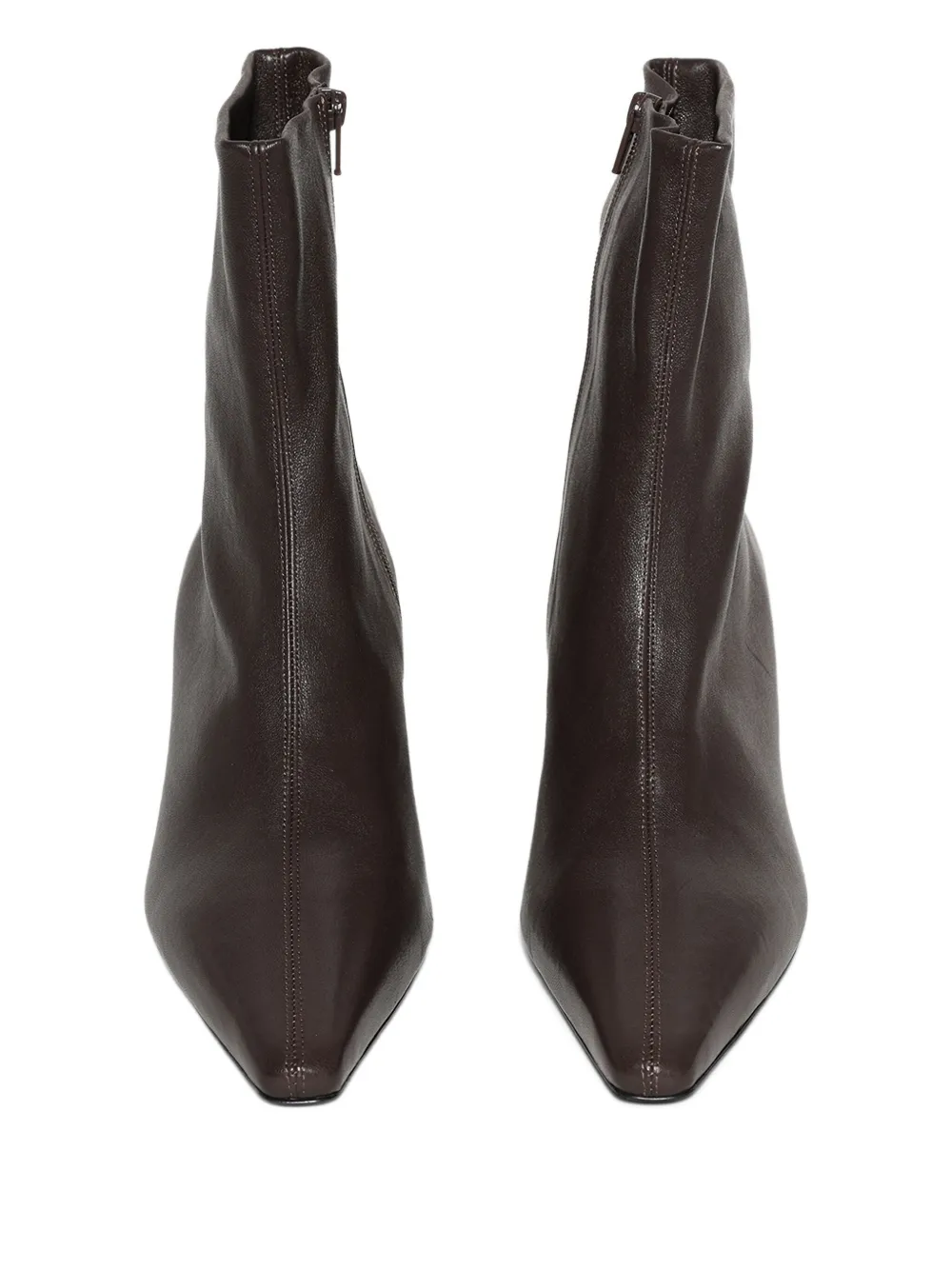Jude 60mm Cave Pointed Ankle Boot In Brown