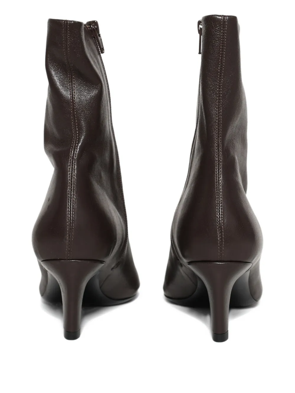 Jude 60mm Cave Pointed Ankle Boot In Brown