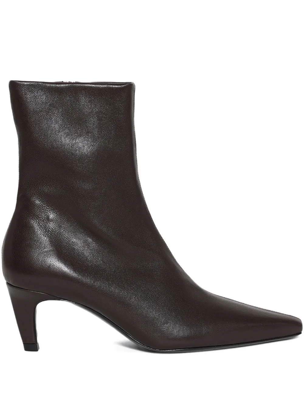 Jude 60mm Cave Pointed Ankle Boot In Brown