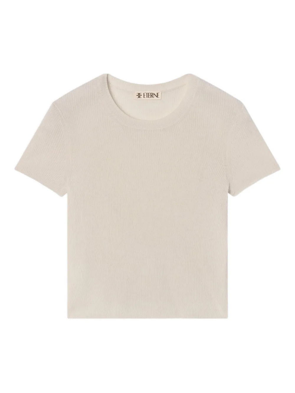 ETERNE cashmere short-sleeve T-shirt | White | Image 1