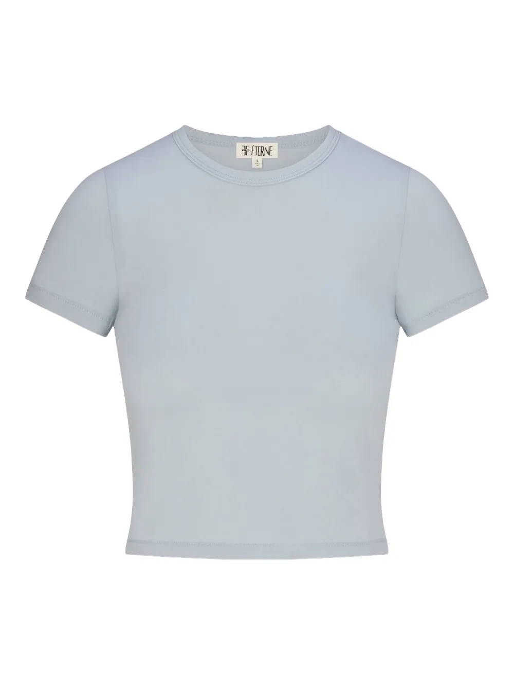 ETERNE short sleeve crop T-shirt | Blue | Image 1
