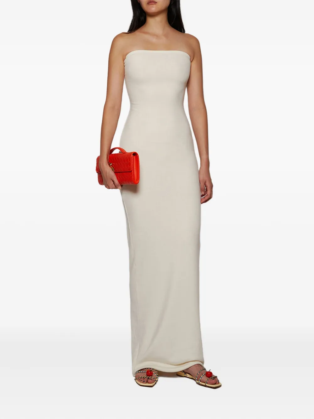 ETERNE Tube maxi-jurk Wit