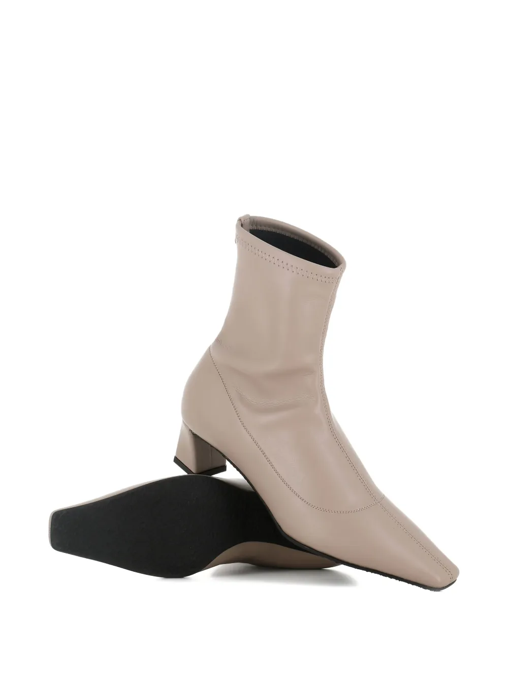 Giuseppe Zanotti square-toe block-heel boots Neutrals