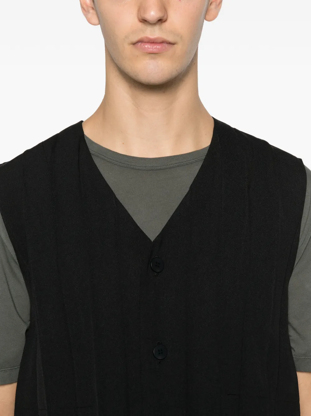 Homme Plissé Issey Miyake Edge Ensemble gilet Zwart