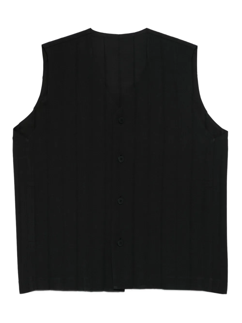 Homme Plissé Issey Miyake Edge Ensemble waistcoat - Black