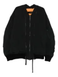 Isabel Benenato zip-detail bomber jacket - Black