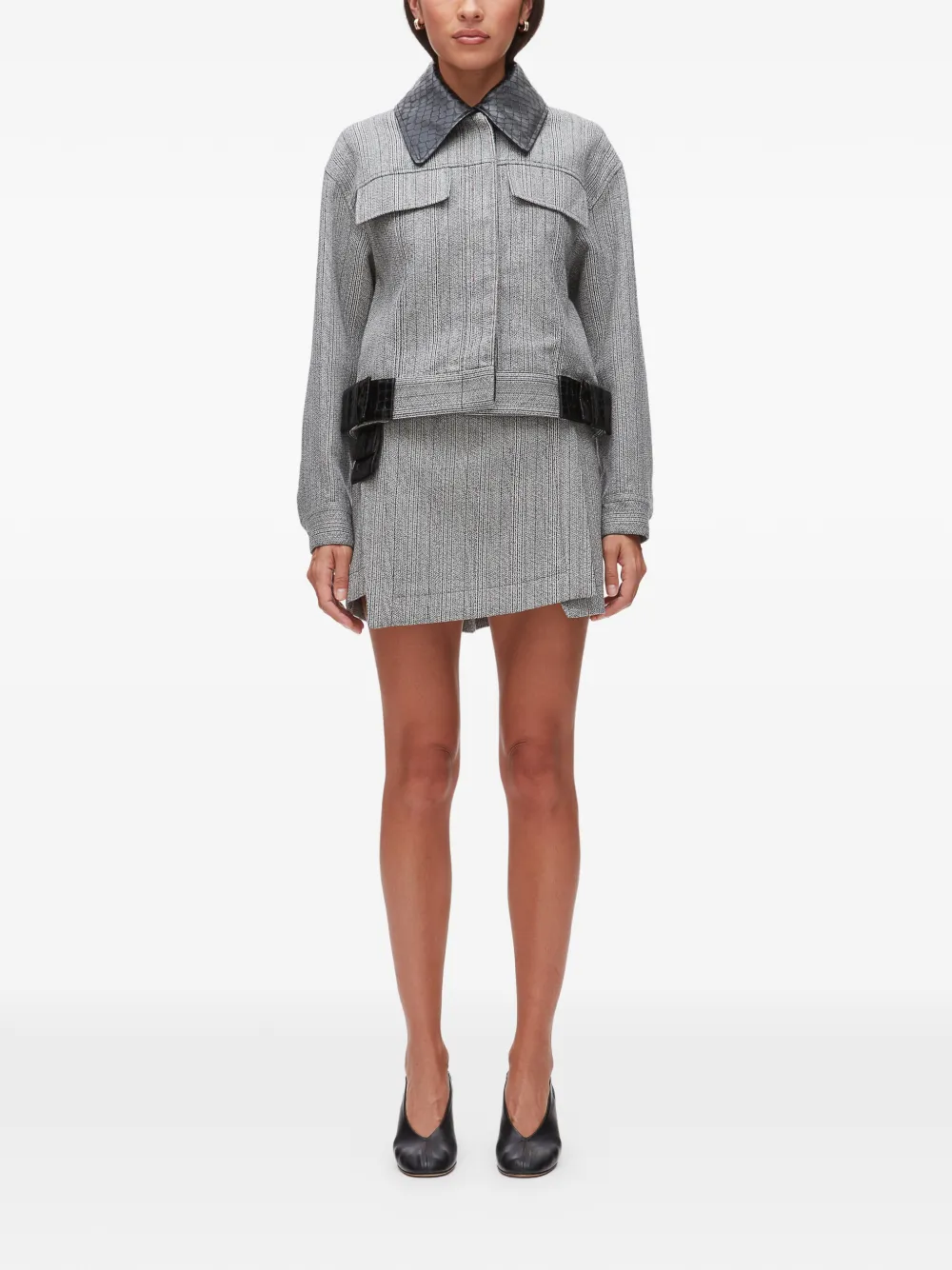  3.1 Phillip Lim Flap-pocket Jacket - Grey 