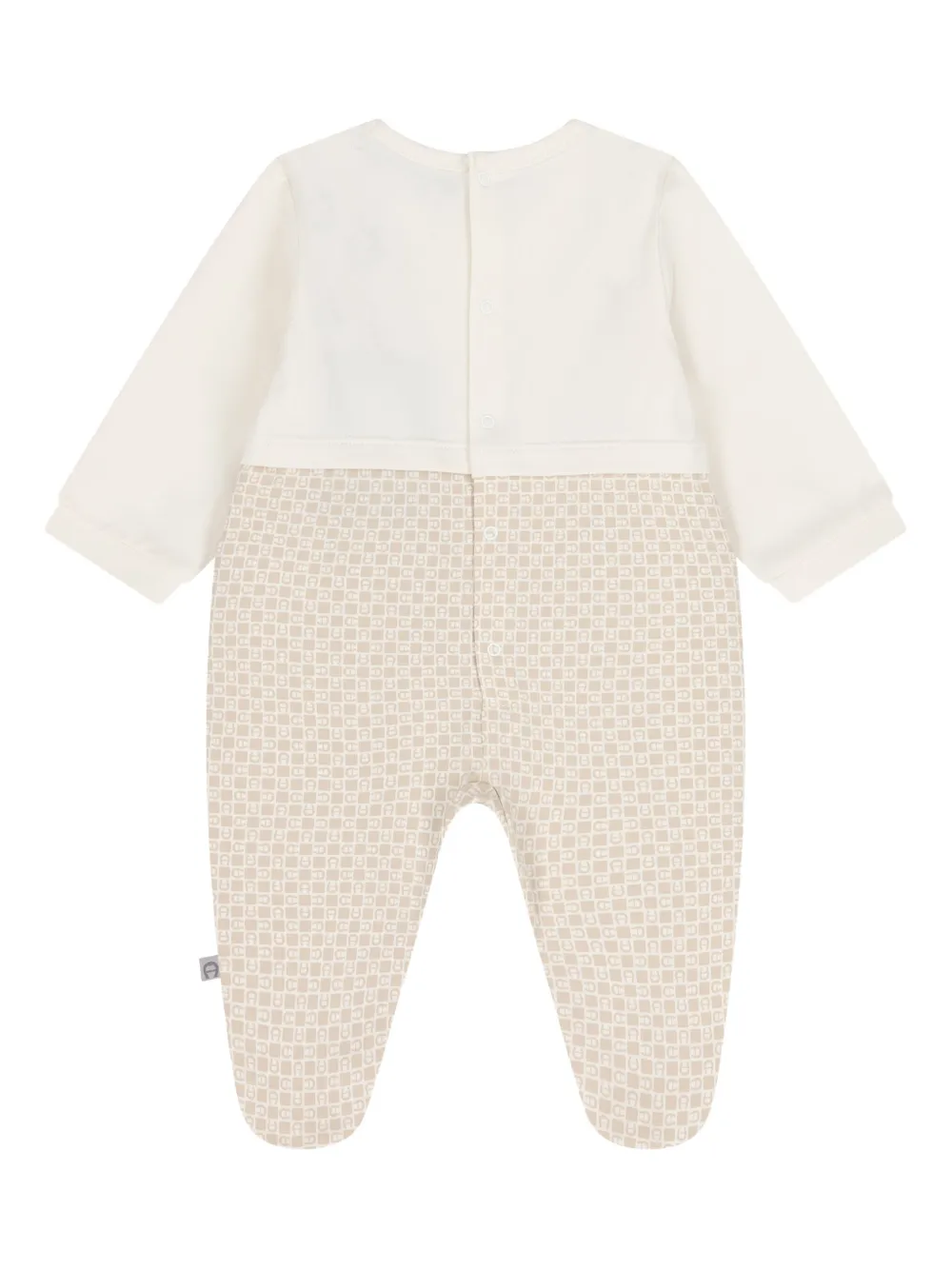 Aigner Kids teddy-bear logo pajamas Beige