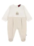 Aigner Kids teddy-bear logo pajamas - Neutrals