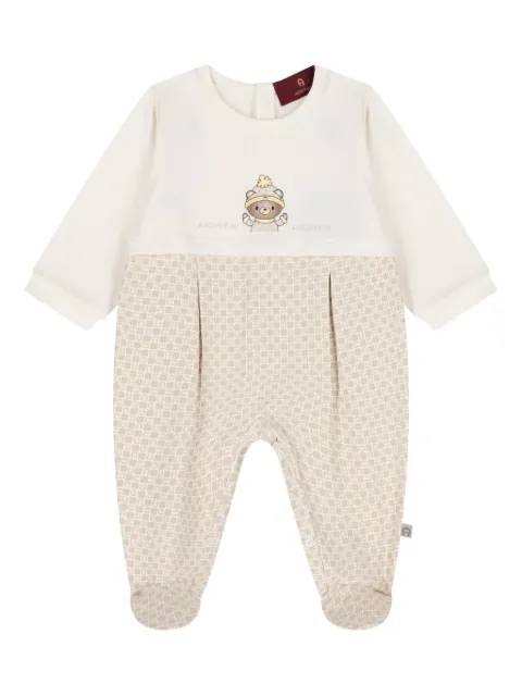 Aigner Kids teddy-bear logo pajamas