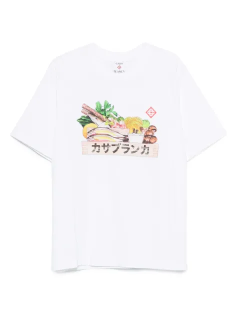 Casablanca graphic-print cotton T-shirt
