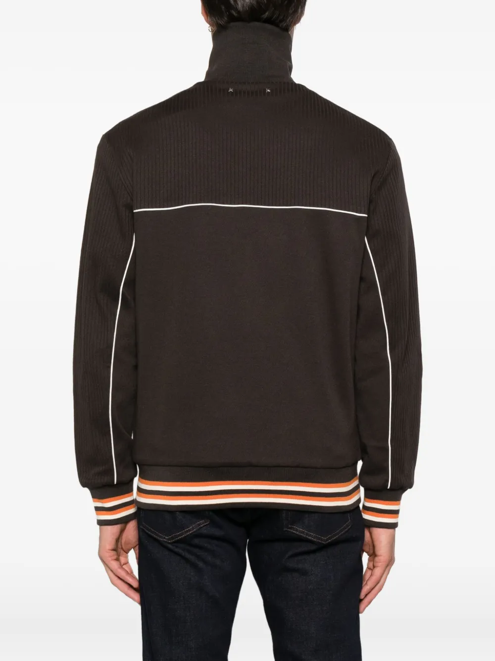 Golden Goose Jack met geribbeld vlak en rits Bruin