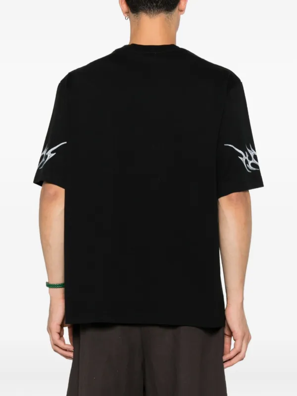 Casablanca graphic-print T-shirt | Black | FARFETCH