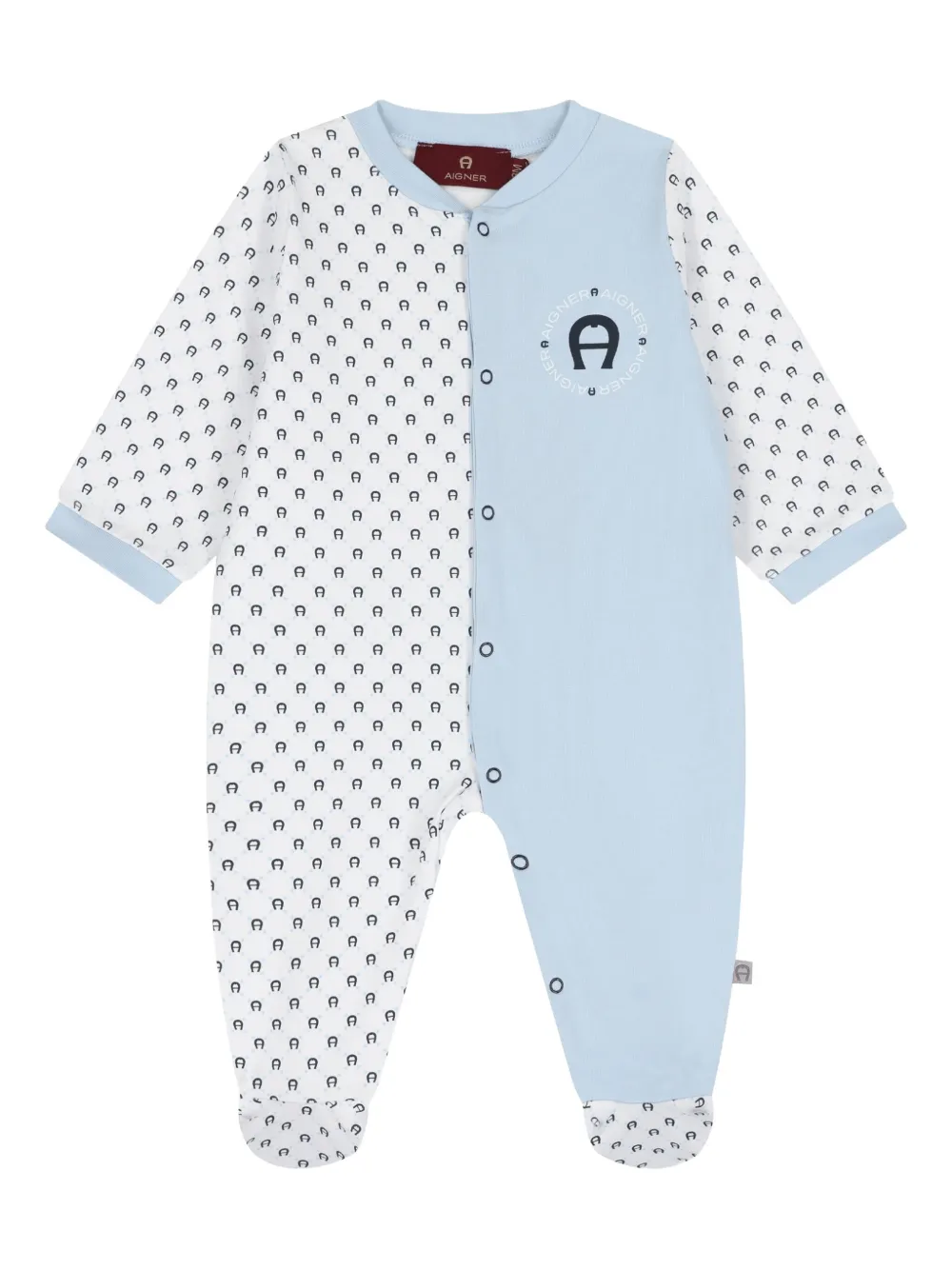 Aigner Kids logo-print pajamas Blauw