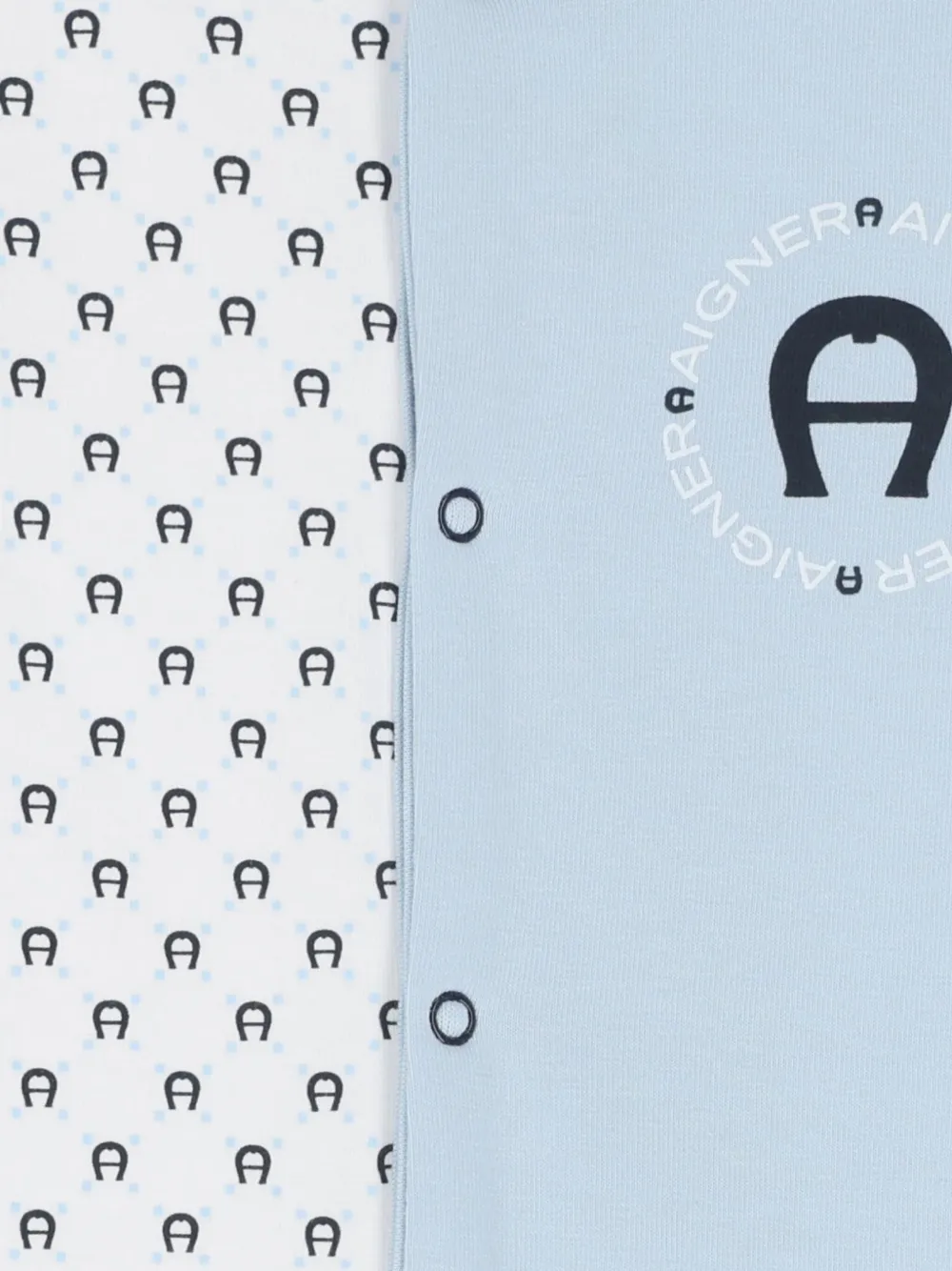 Aigner Kids logo-print pajamas Blauw