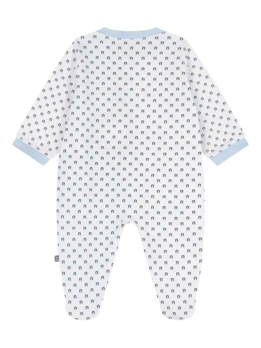 Aigner Kids logo-print pajamas - Blauw