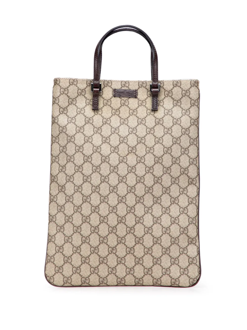 Pre-owned Gucci 2000-2015 Gg Supreme Tote Bag In Brown