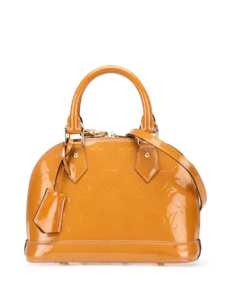 LOUIS VUITTON ヴェルニ アルマBB イエロー Louis Vuitton Pre-Owned 2021-2025 モノグラム ヴェルニ エピ アルマ