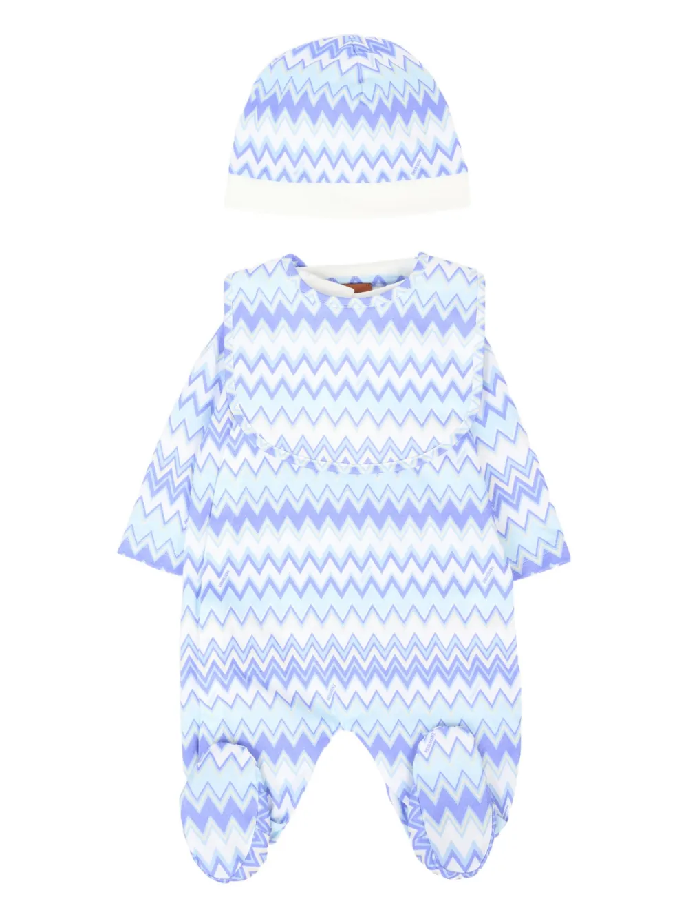 Missoni Kids Bikini met zigzag-patroon Blauw