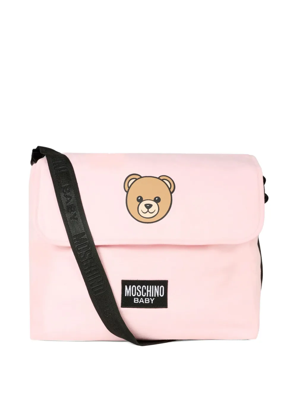 Moschino Kids teddy-print changing bag Roze