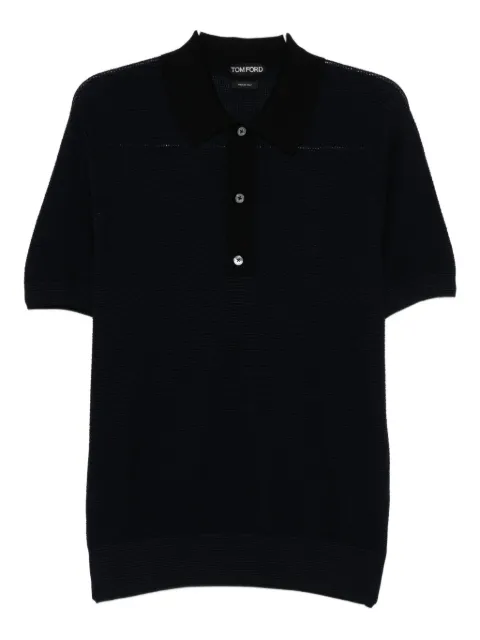 TOM FORD playera tipo polo texturizada