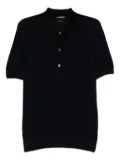 TOM FORD textured wool polo shirt - Black