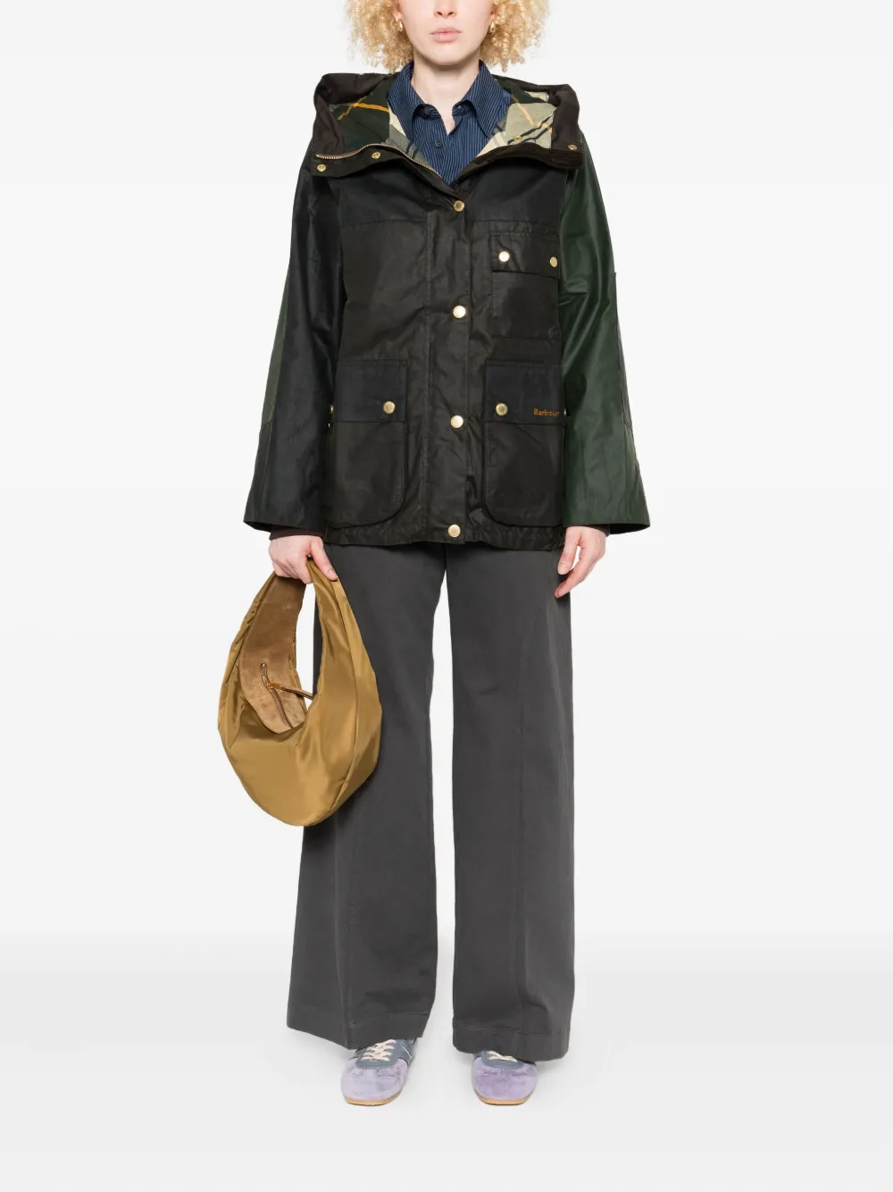 Barbour 连帽棉夹克 | 超大款夹克 | Image 2