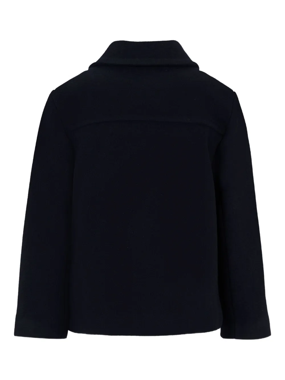 Petit Bateau notched double-breasted coat Blauw