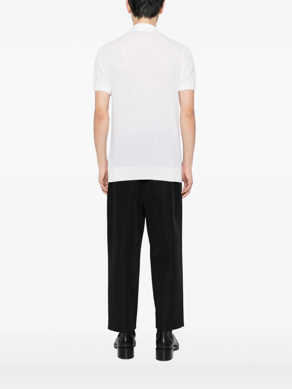 TOM FORD Gebreid poloshirt Wit