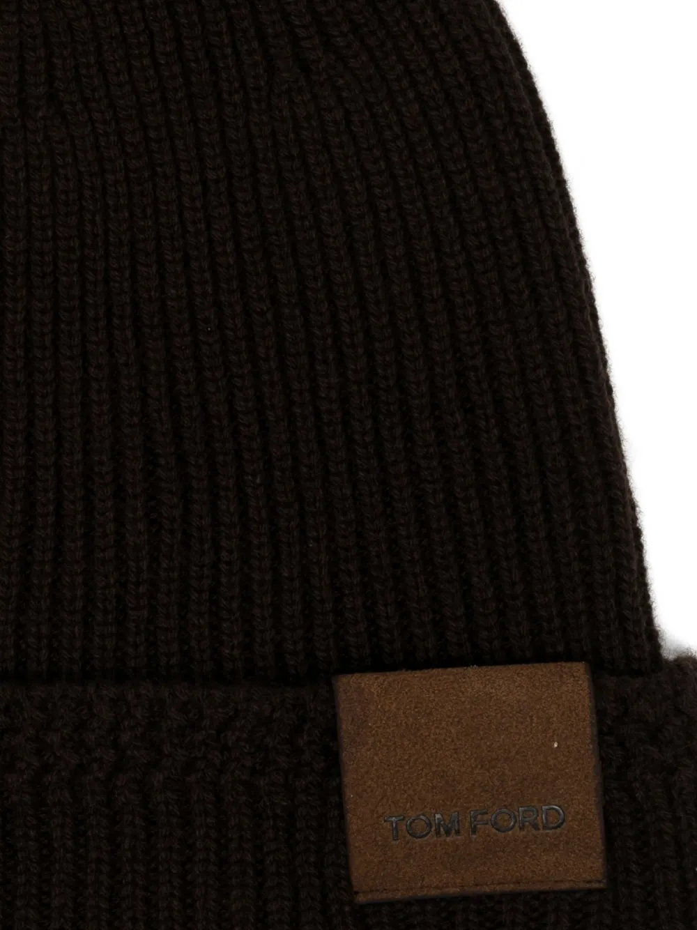 TOM FORD ribbed-knit beanie Bruin