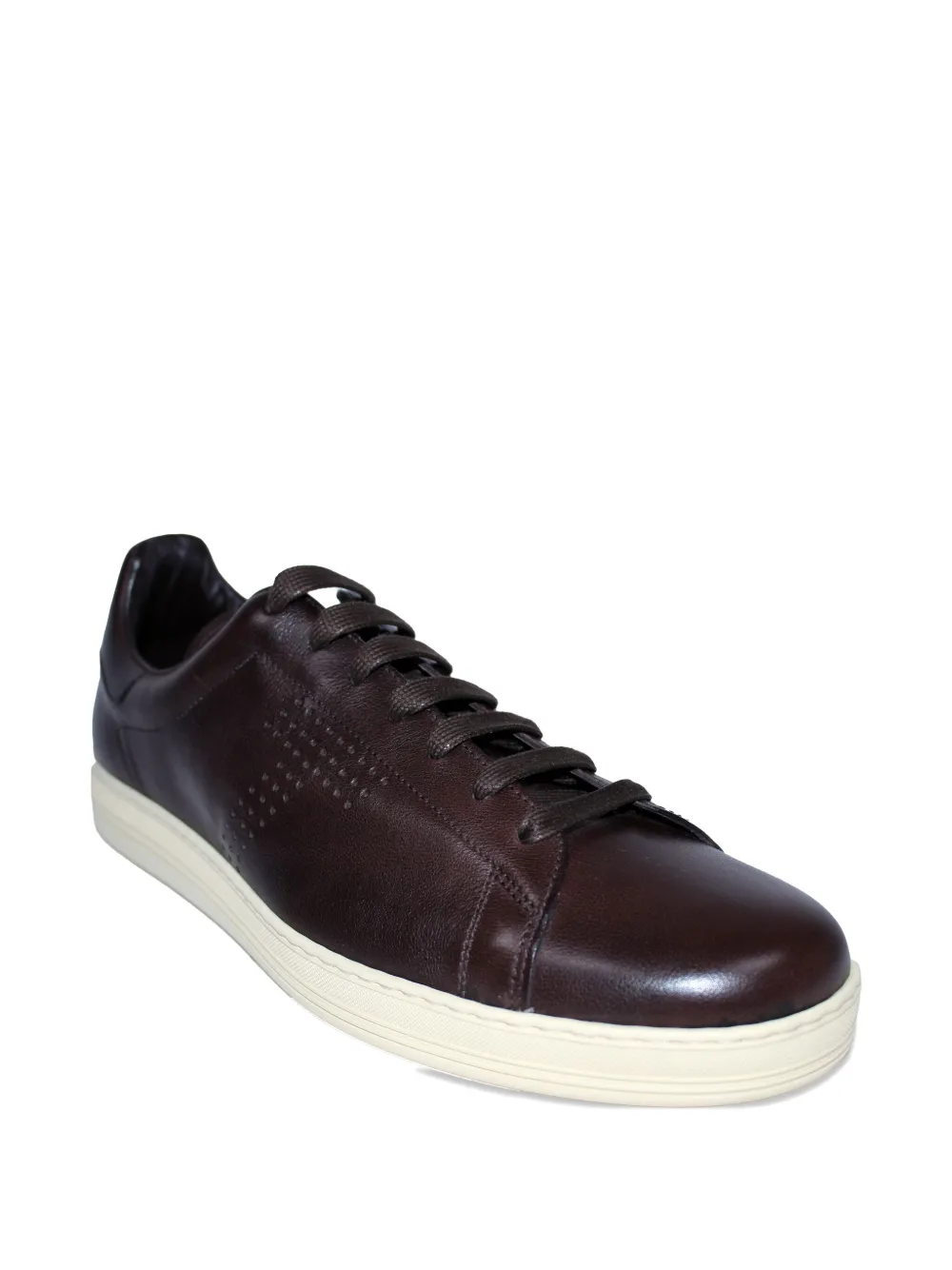 TOM FORD perforated-detail leather sneakers | Low-Tops | Image 2