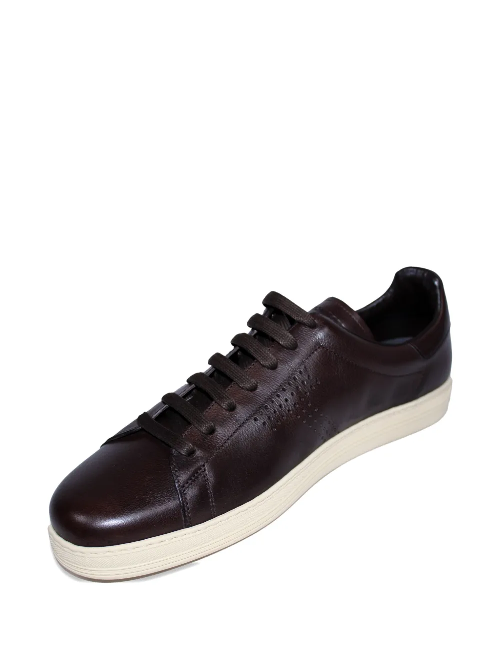 TOM FORD Leren sneakers Bruin