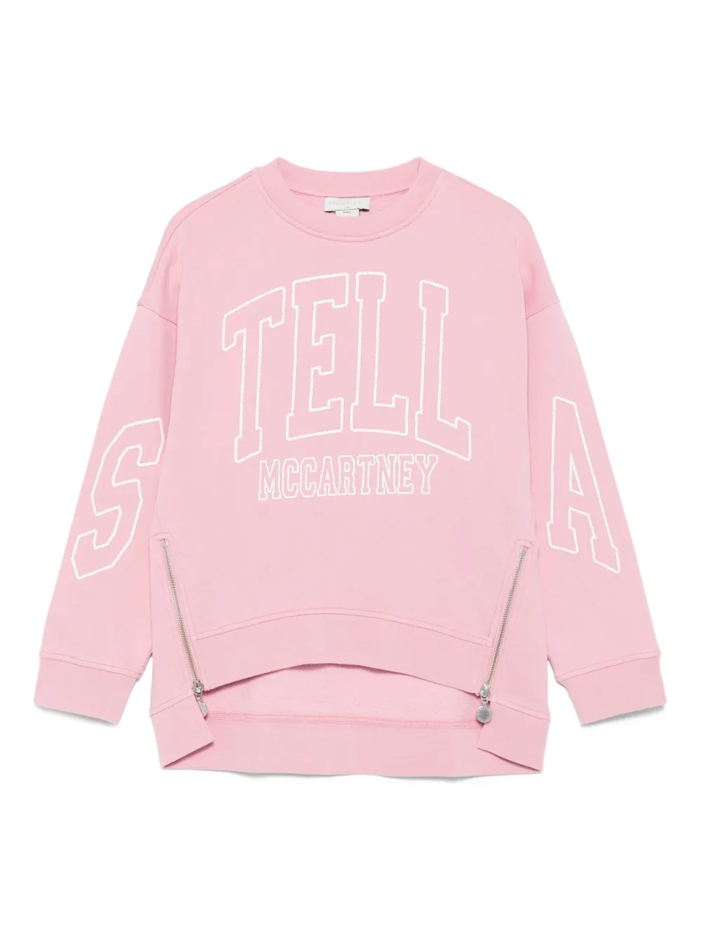 Stella McCartney Kids Sweater met geborduurd logo Roze