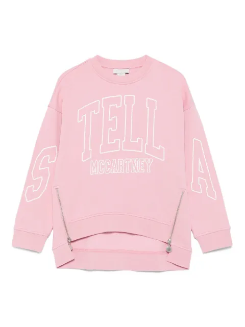 Stella McCartney Kids logo-embroidery sweatshirt